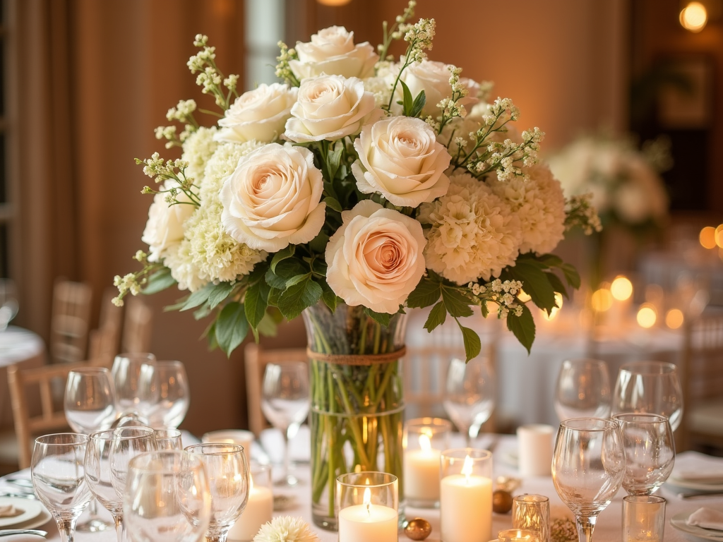 Beautiful floral wedding bouquet